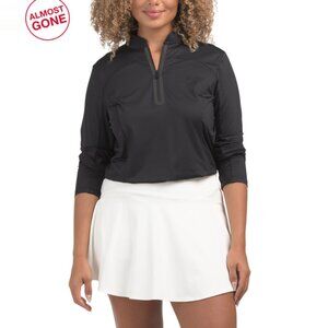G/FORE Onyx Interlock Quarter Zip Pull Over Jacket